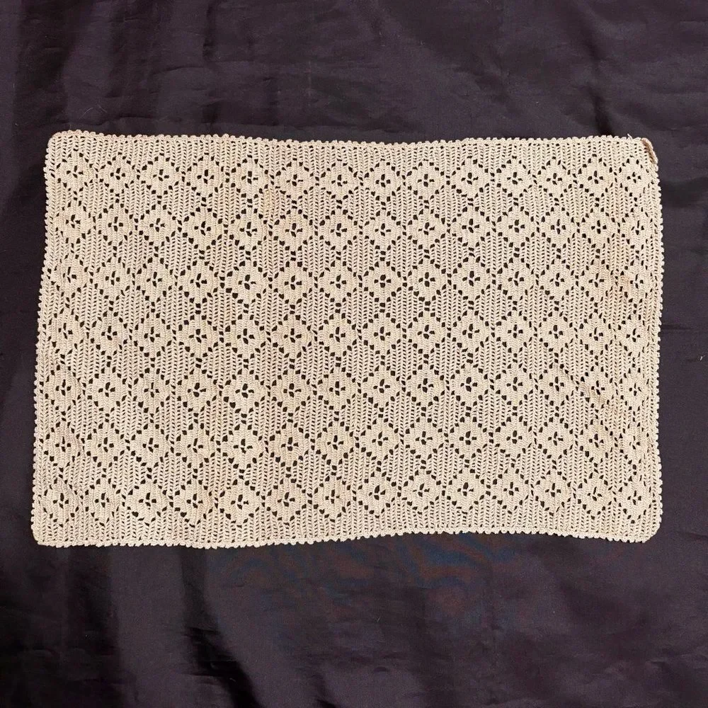 Elegant Crochet Lace Placemats, tray mats, doilies, table mats, set of 4,